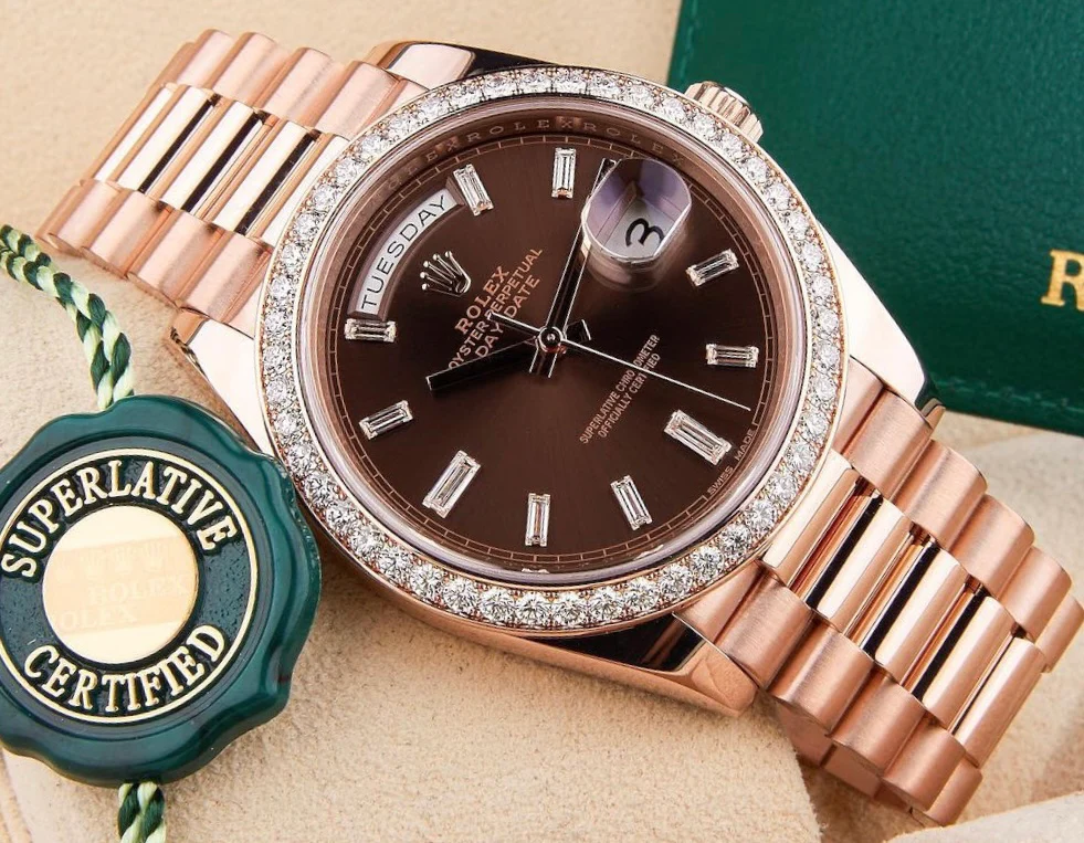 [134] Watches Rolex rose gold