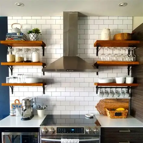 Kitchen shelves