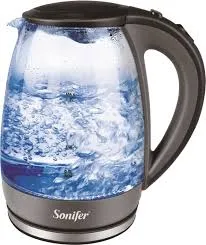 [254] ELECTRIC KETTLE  Sonifer 1.7L glass