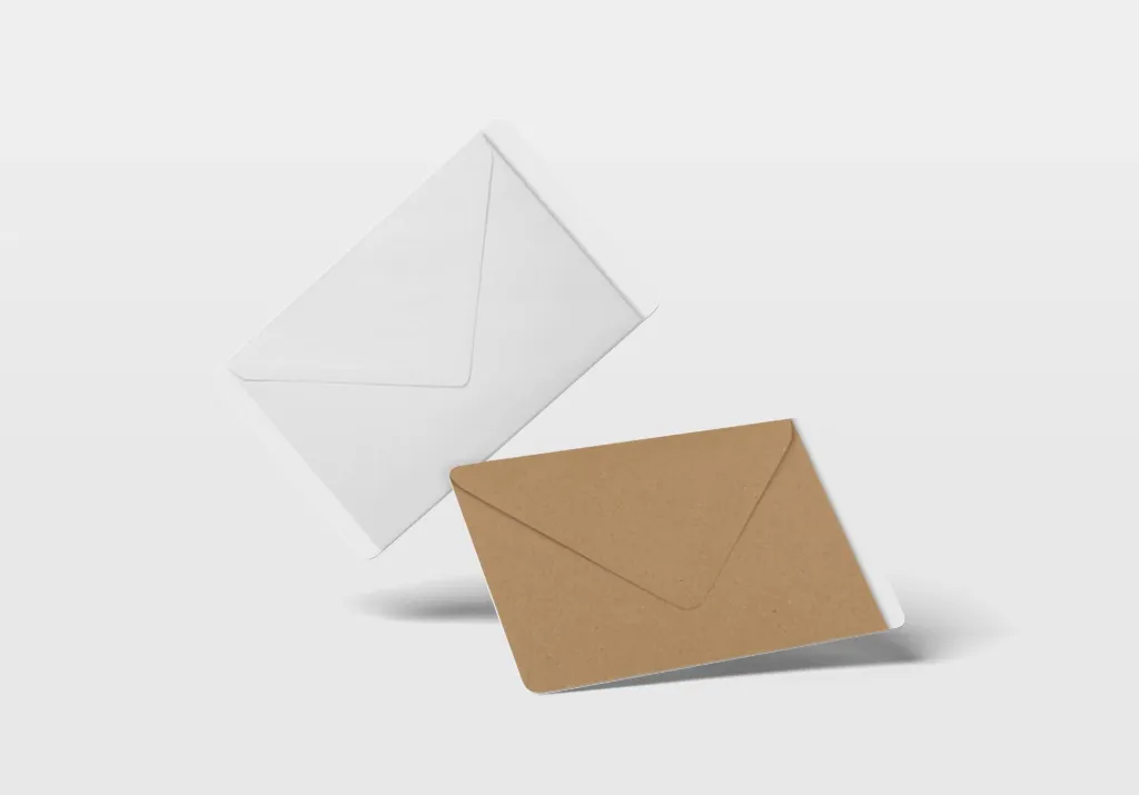[414] WHITE N BROWN ENVELOPE